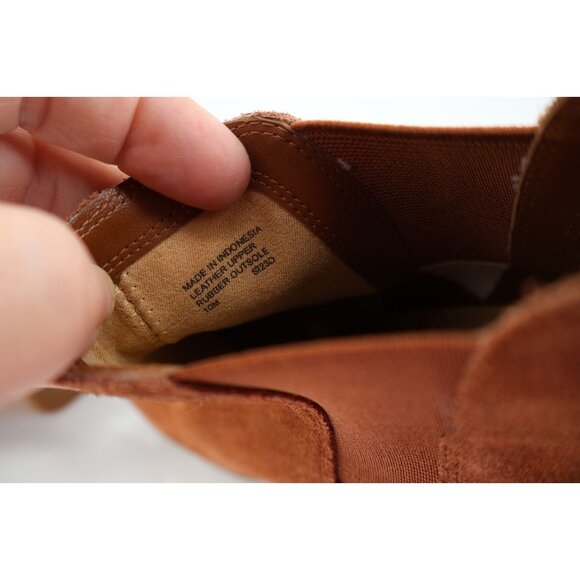 Michael Michael Kors Evaline Heeled High Heeled Ankle Boots Brown Suede Size 10 - Picture 12 of 13